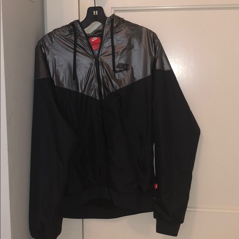 Nike Zip-Up Black reflective jacket